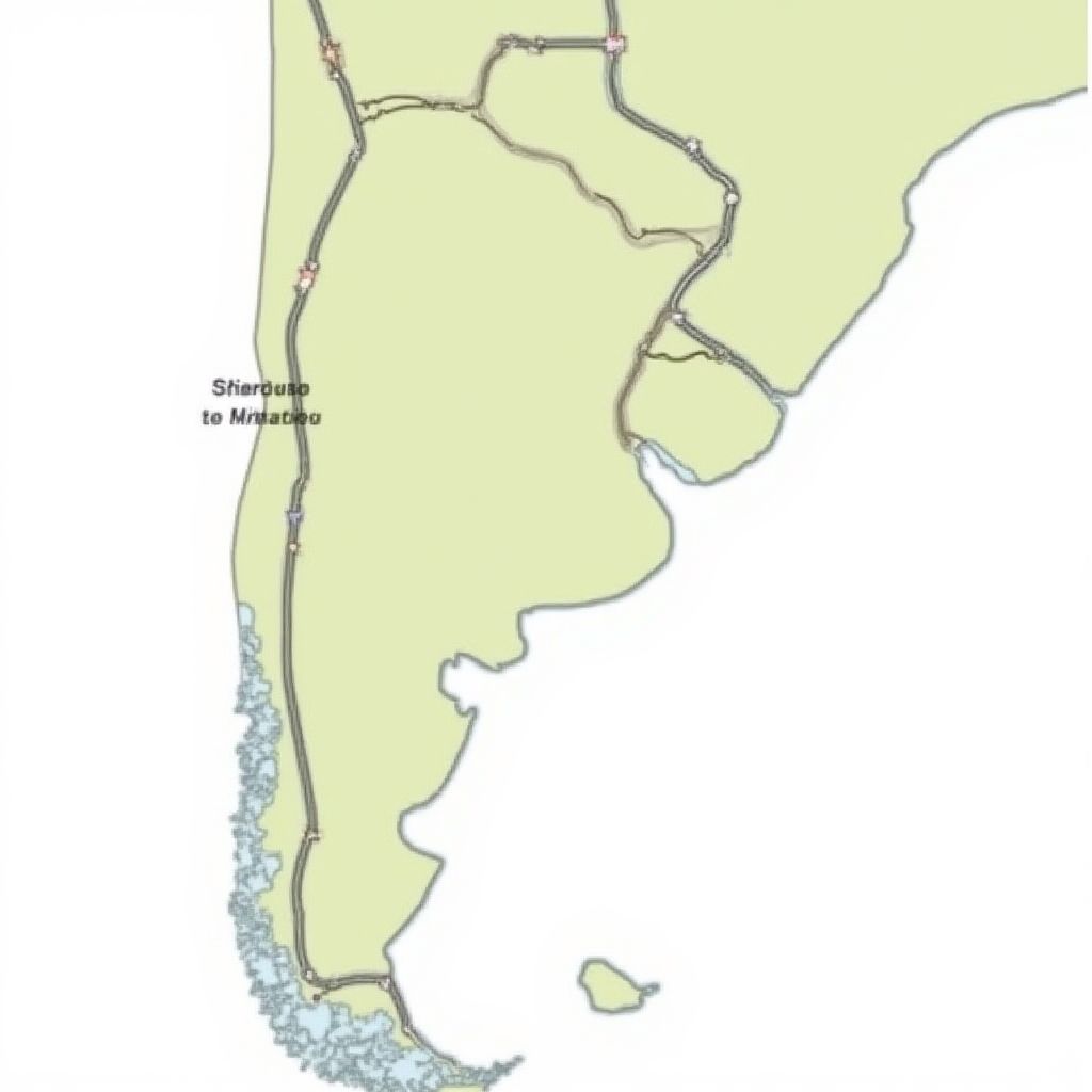 Mapa de rutas argentinas